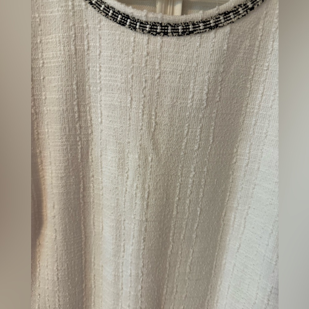Ann Taylor boucle shift dress white size 14 nwt - Picture 5 of 7